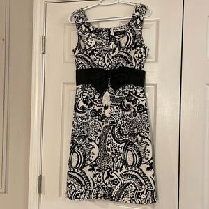 Rickie Freeman Teri Jon Dress, black and white. Size 6?